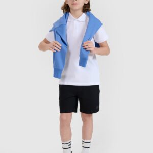 4F Koszulka polo dziecięca - biała 140 (9-10 lat)