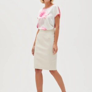 Ołówkowa spódnica beżowa