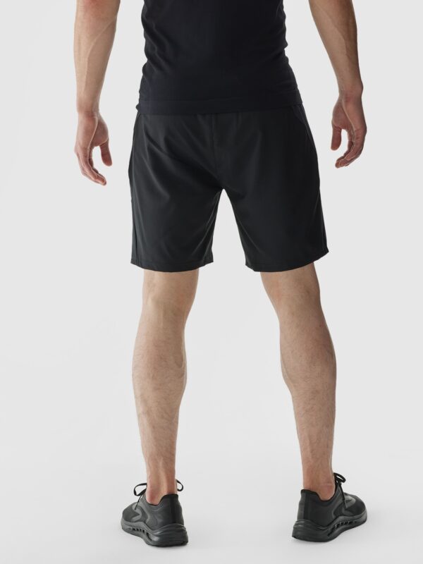 0e61400f76d1ed0f1264b90ebd3dbac21d66e826 4F Spodenki treningowe regular szybkoschnące męskie - szare