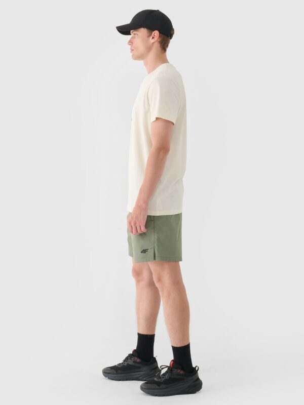 4F Spodenki casual męskie - oliwkowe