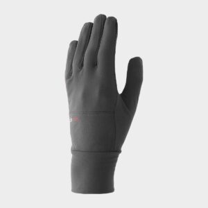 4F Rękawiczki dzianinowe Touch Screen uniseks - szare