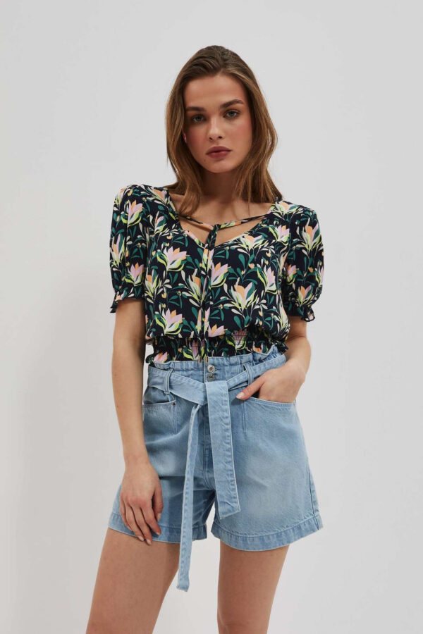 Koszula z kwiatowym printe