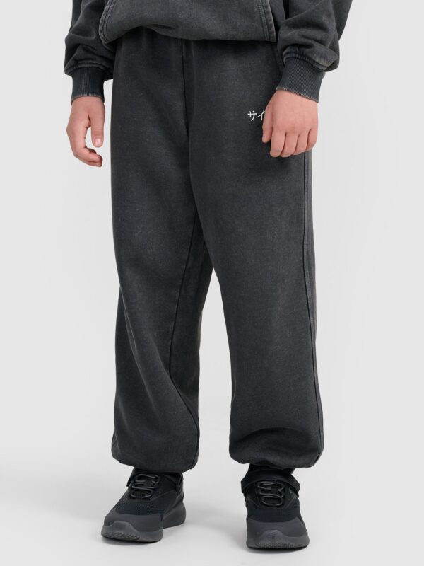 4F Spodnie dresowe joggery chłopięce - szare 152 (11-12 lat)