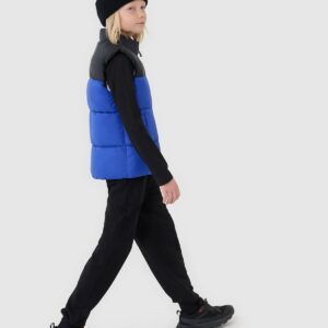 4F Bezrękawnik puchowy z wypełnieniem syntetycznym chłopięcy - niebieski 152 (11-12 lat)