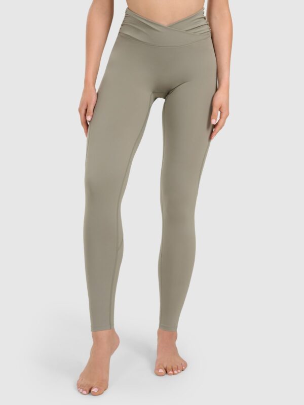 4F Legginsy do jogi i pilatesu szybkoschnące damskie - zielone