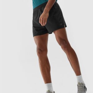 4F Spodenki do biegania szybkoschnące męskie - czarne