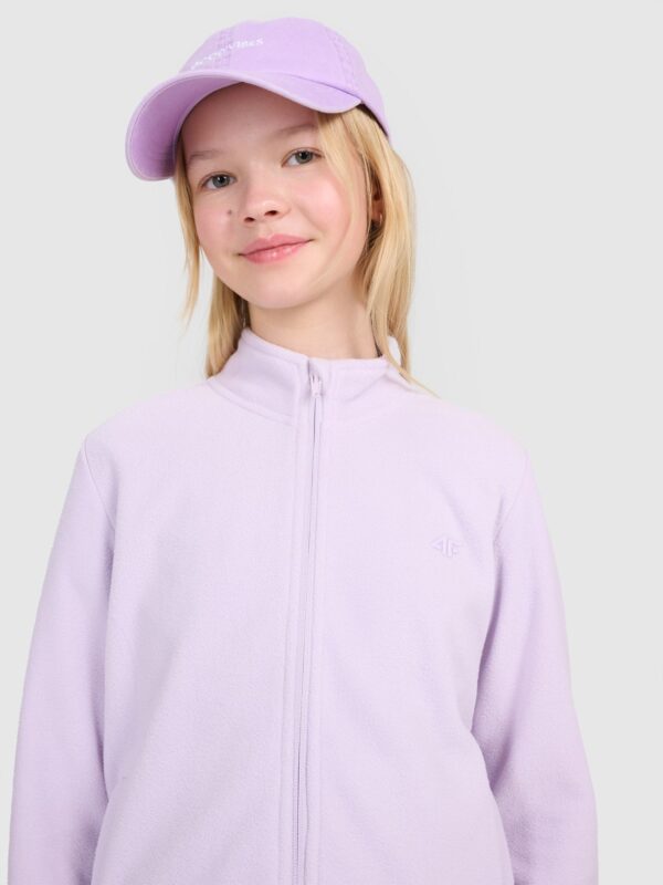 4F Polar slim ze stójką dziewczęcy - fioletowy 164 (13-14 lat)