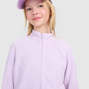 4F Polar slim ze stójką dziewczęcy - fioletowy 164 (13-14 lat)