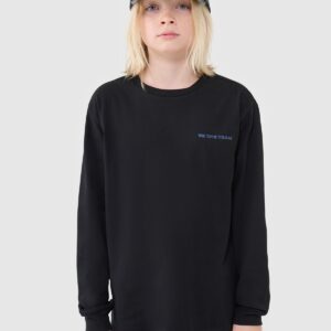 132aa73490a821492864a039986254d58204f018 4F Longsleeve regular z nadrukiem chłopięcy - czarny 122 (6-7 lat)