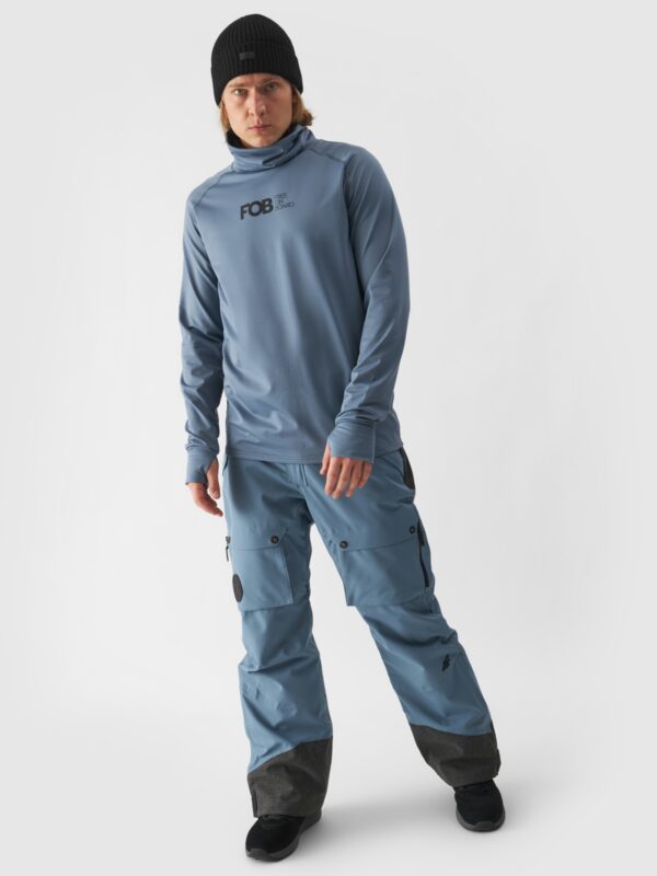 4F Bielizna termiczna ocieplana (góra) męska - niebieska