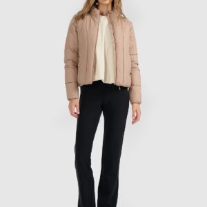 4F Kurtka puchowa z wypełnieniem syntetycznym damska - beżowa