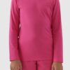 1477fec035e40abf151751acc6cfa27f06f5c750 4F Longsleeve regular gladki dziewczęcy - różowy 140 (9-10 lat)