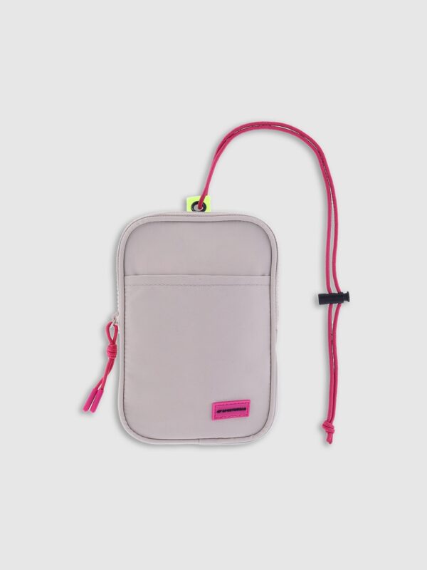 4F Saszetka na szyję dziecięca - beżowa