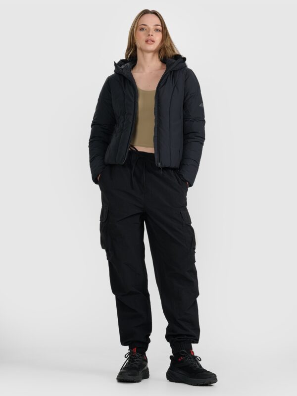 4F Kurtka puchowa z wypełnieniem syntetycznym damska - czarna