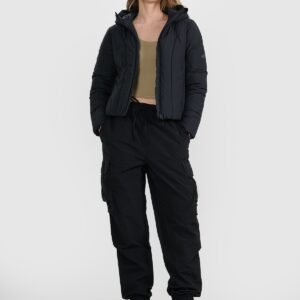 4F Kurtka puchowa z wypełnieniem syntetycznym damska - czarna