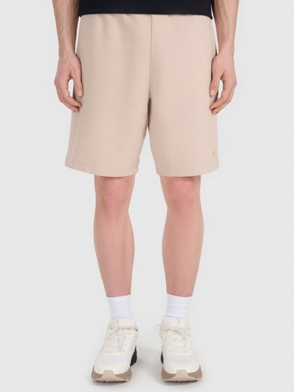 4F Spodenki dresowe męskie - beżowe