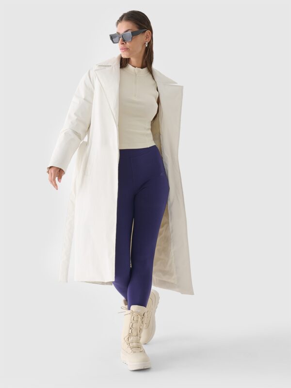 4F Legginsy dzianinowe damskie - granatowe