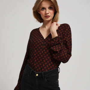 Bluzka z geometrycznym wzore