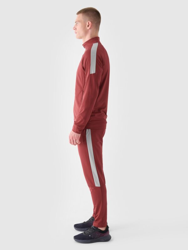 4F Spodnie treningowe szybkoschnące męskie - czerwone