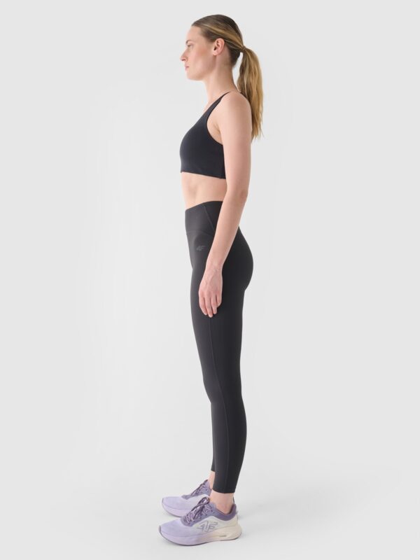 4F Legginsy treningowe z wysokim stanem damskie - szare