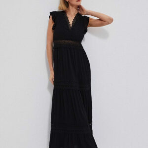 Gładka sukienka z wiskozy