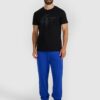 4F T-shirt regular z nadrukiem męski - czarny