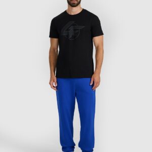 184d411ce1175a1ec507aa824413edd33b039ec5 4F T-shirt regular z nadrukiem męski - czarny