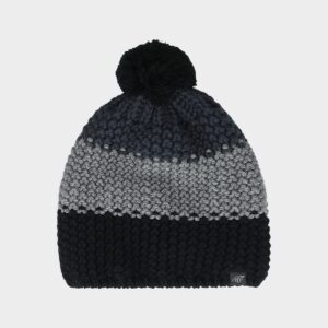 4F Czapka zimowa z pomponem męska - czarna