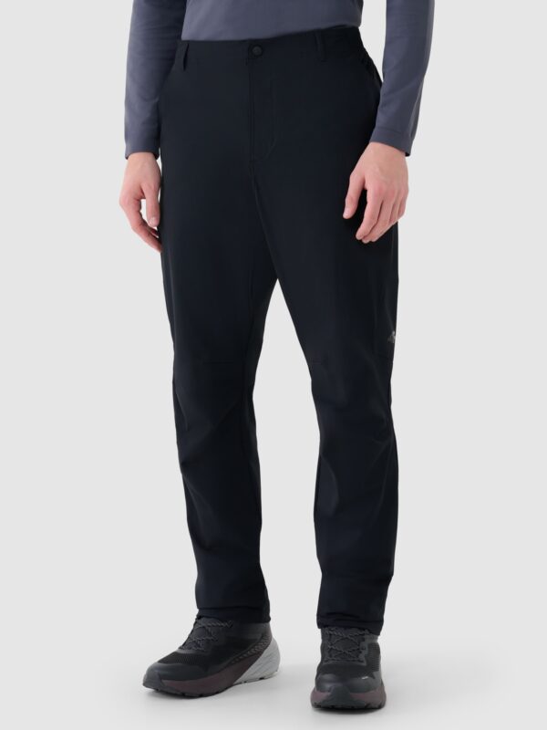 18a6d94383f97bf6089c05efdb12d96b3c6ef2a8 4F Spodnie trekkingowe szybkoschnące męskie - czarne