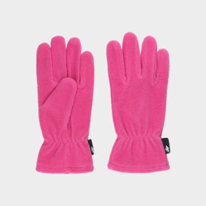 4F Rękawiczki polarowe dziecięce - różowe