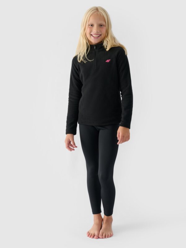 4F Bielizna termiczna polarowa (góra) dziewczęca - czarna 146/152 (10-12 lat)
