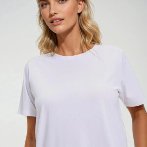 Bluzka z bawełny biała