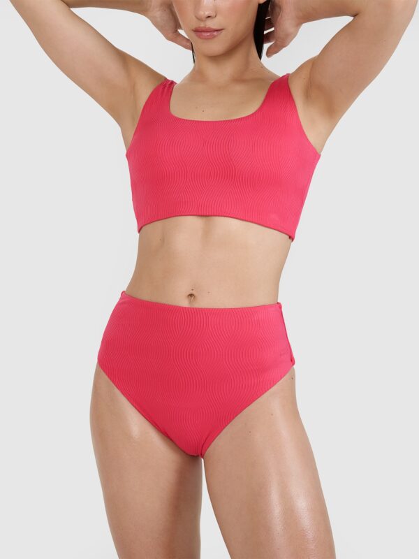 4F Dół od bikini damski - różowy