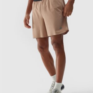 1a51a6942175d3add5440b3706c35056483d770a 4F Spodenki treningowe szybkoschnące męskie - beżowe