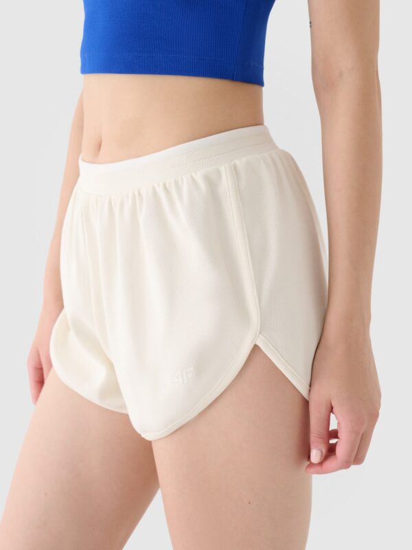 4F Spodenki dresowe damskie - białe