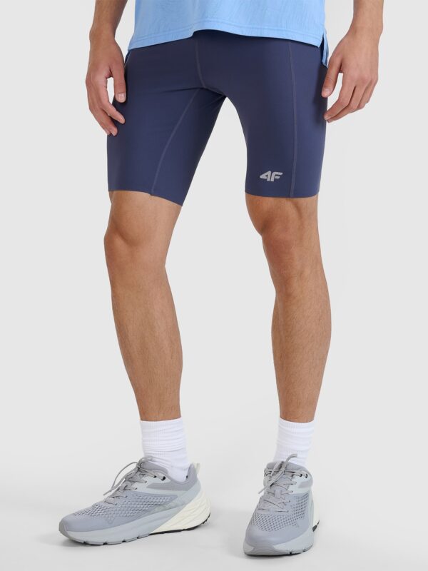 4F Legginsy kolarki do biegania szybkoschnące męskie - szare