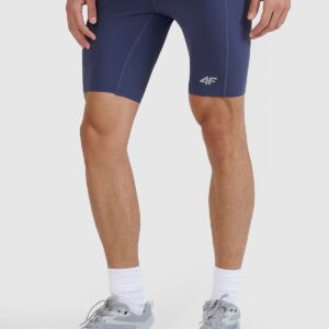 4F Legginsy kolarki do biegania szybkoschnące męskie - szare