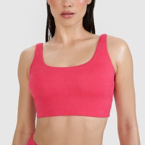 4F Góra od bikini damska - różowa