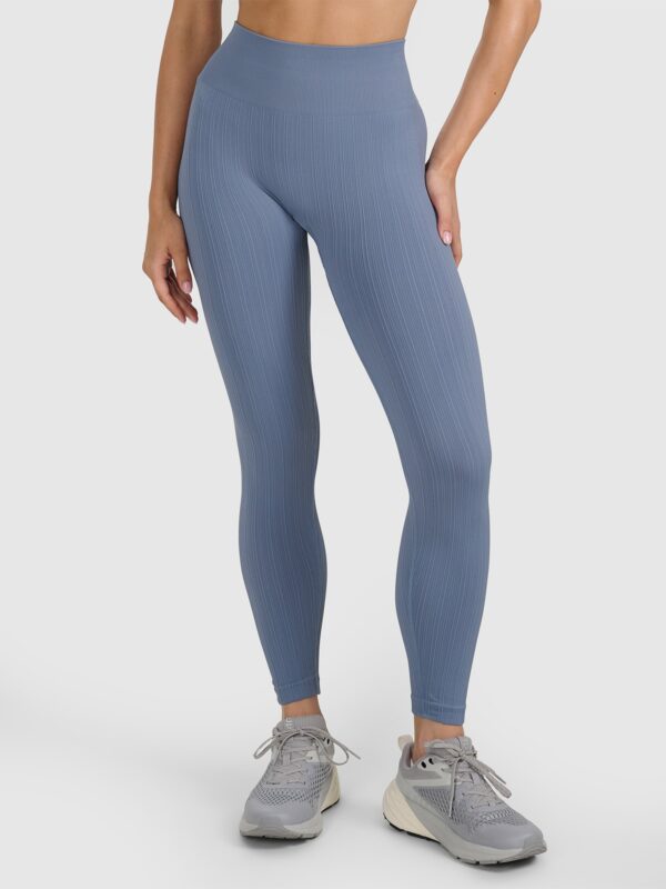 1b3db83e98c05919ccdb4e81d94bcfaf5bcf1628 4F Legginsy treningowe bezszwowe damskie - szare