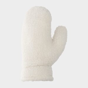 4F Rękawiczki pluszowe z jednym palcem uniseks - beżowe