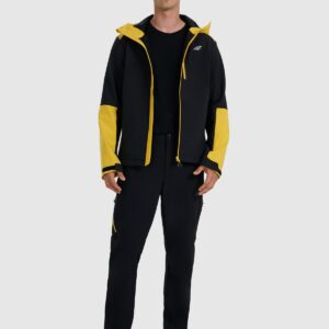 4F Kurtka softshell wiatroodporna membrana 8000 męska - żółta