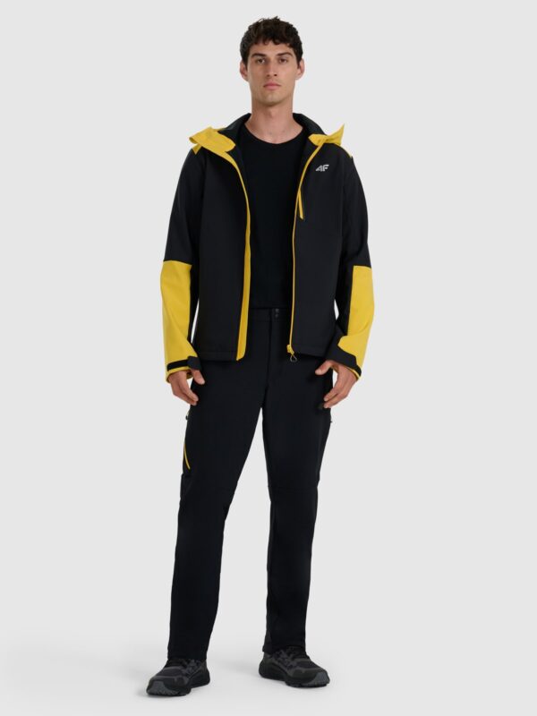 4F Kurtka softshell wiatroodporna membrana 8000 męska - żółta