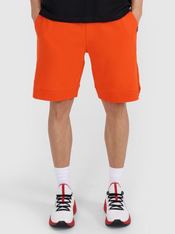 4F Spodenki dresowe męskie - pomarańczowe