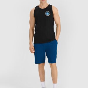4F Tank top regular męski - czarny