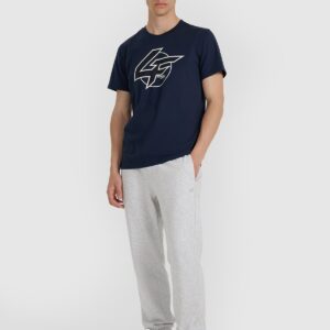 4F T-shirt regular z nadrukiem męski - granatowy