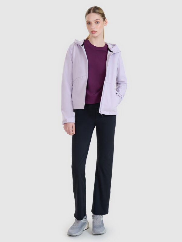 4F Kurtka softshell wiatroodporna membrana 5000 damska - fioletowa