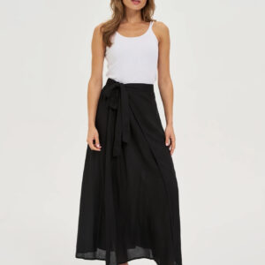 Wiskozowa spódnica midi czarna