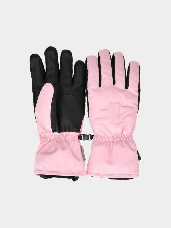 4F Rękawice narciarskie Thinsulate damskie - różowe