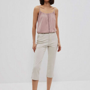 Spodnie rybaczki lyocell piaskowe