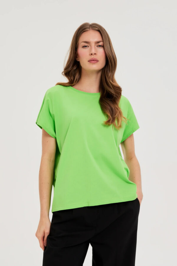 1eae4729ed6ac8736211406348f3e3509798ede1 Gładka bluzka zielona